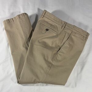 Goodthreads mens khaki basic Straight Fit flat front chino pants - size 34x27